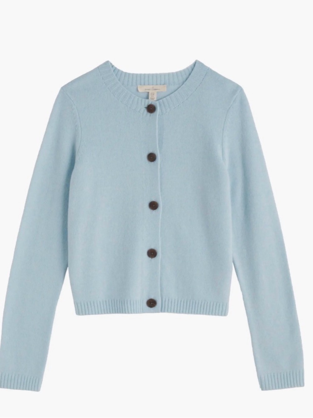 Seasalt Cornwall Tern Tide Merino Wool Cardigan Ice Blue Size 16 NWOT